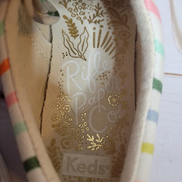 Keds X Paper Rifle Co Striped Sneakers, size 6.5 - Picture 4 of 6